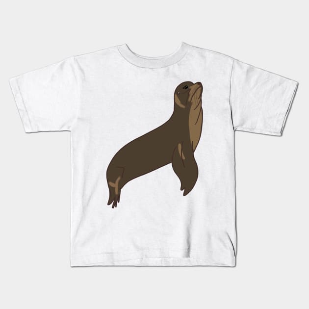 Sea Lion - Cartoon Kids T-Shirt by eeliseart